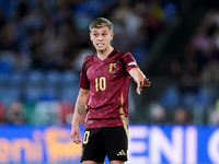 Leonardo Trossard of Belgium gestures during the UEFA Nations League 2024/25 League A Group A2 match between Italy and Belgium at Stadio Oli...