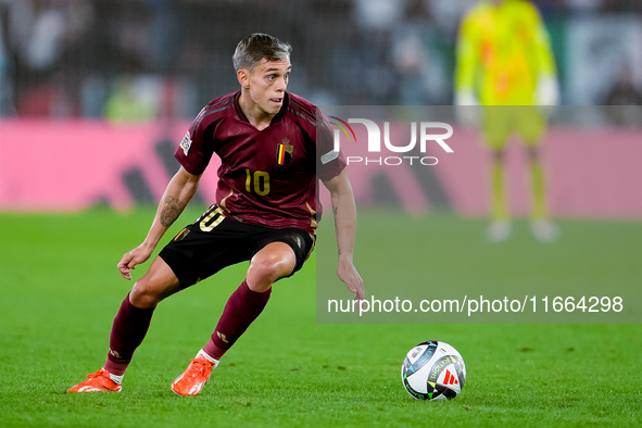 Leonardo Trossard of Belgium during the UEFA Nations League 2024/25 League A Group A2 match between Italy and Belgium at Stadio Olimpico on...