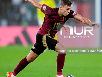 Leonardo Trossard of Belgium during the UEFA Nations League 2024/25 League A Group A2 match between Italy and Belgium at Stadio Olimpico on...