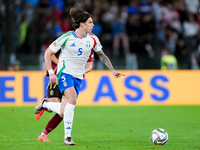 Riccardo Calafiori of Italy during the UEFA Nations League 2024/25 League A Group A2 match between Italy and Belgium at Stadio Olimpico on O...