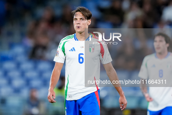 Samuele Ricci of Italy looks on during the UEFA Nations League 2024/25 League A Group A2 match between Italy and Belgium at Stadio Olimpico...