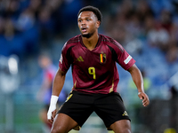 Lois Openda of Belgium during the UEFA Nations League 2024/25 League A Group A2 match between Italy and Belgium at Stadio Olimpico on Octobe...