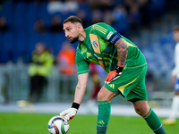 Gianluigi Donnarumma of Italy during the UEFA Nations League 2024/25 League A Group A2 match between Italy and Belgium at Stadio Olimpico on...