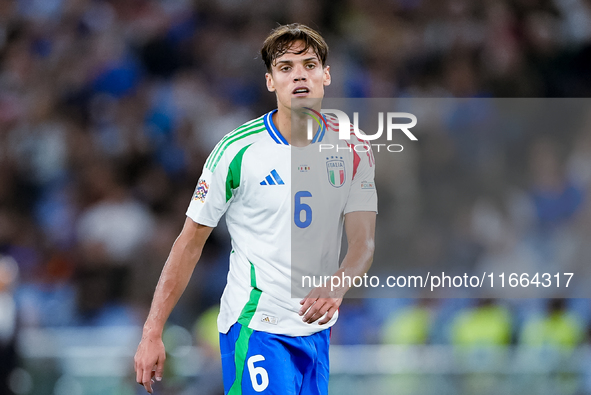 Samuele Ricci of Italy looks on during the UEFA Nations League 2024/25 League A Group A2 match between Italy and Belgium at Stadio Olimpico...