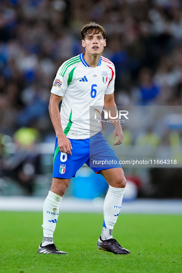 Samuele Ricci of Italy looks on during the UEFA Nations League 2024/25 League A Group A2 match between Italy and Belgium at Stadio Olimpico...