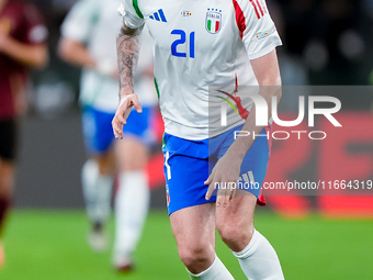 Alessandro Bastoni of Italy during the UEFA Nations League 2024/25 League A Group A2 match between Italy and Belgium at Stadio Olimpico on O...