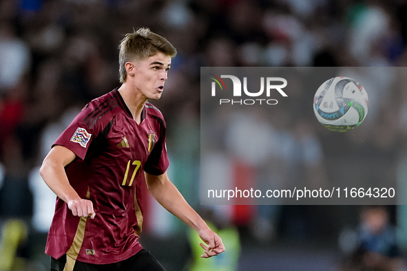 Charles De Ketelaere of Belgium during the UEFA Nations League 2024/25 League A Group A2 match between Italy and Belgium at Stadio Olimpico...