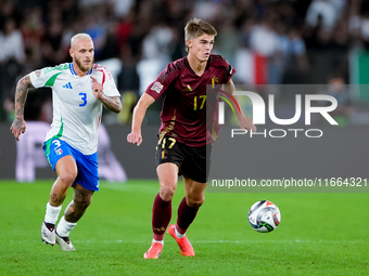 Charles De Ketelaere of Belgium during the UEFA Nations League 2024/25 League A Group A2 match between Italy and Belgium at Stadio Olimpico...