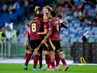 Leonardo Trossard of Belgium celebrates after scoring second goal during the UEFA Nations League 2024/25 League A Group A2 match between Ita...