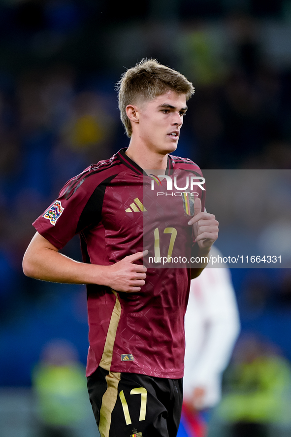 Charles De Ketelaere of Belgium during the UEFA Nations League 2024/25 League A Group A2 match between Italy and Belgium at Stadio Olimpico...