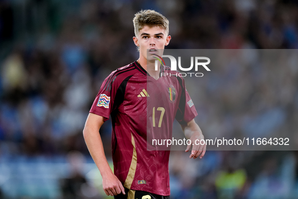 Charles De Ketelaere of Belgium looks on during the UEFA Nations League 2024/25 League A Group A2 match between Italy and Belgium at Stadio...