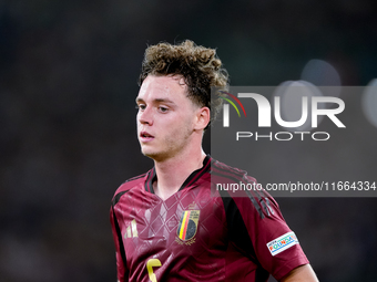 Maxim De Cuyper of Belgium looks on during the UEFA Nations League 2024/25 League A Group A2 match between Italy and Belgium at Stadio Olimp...