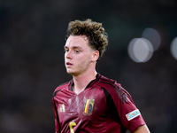 Maxim De Cuyper of Belgium looks on during the UEFA Nations League 2024/25 League A Group A2 match between Italy and Belgium at Stadio Olimp...