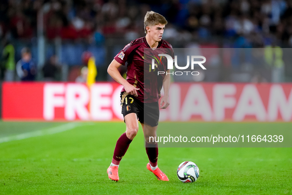 Charles De Ketelaere of Belgium during the UEFA Nations League 2024/25 League A Group A2 match between Italy and Belgium at Stadio Olimpico...