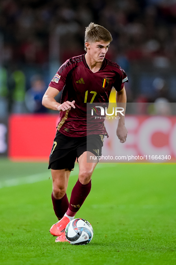 Charles De Ketelaere of Belgium during the UEFA Nations League 2024/25 League A Group A2 match between Italy and Belgium at Stadio Olimpico...