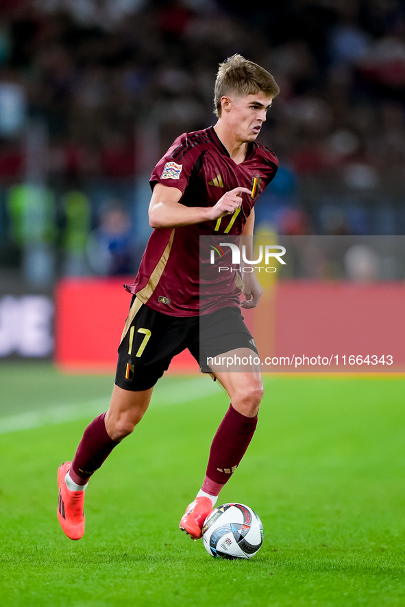 Charles De Ketelaere of Belgium during the UEFA Nations League 2024/25 League A Group A2 match between Italy and Belgium at Stadio Olimpico...