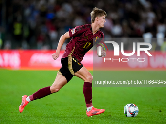 Charles De Ketelaere of Belgium during the UEFA Nations League 2024/25 League A Group A2 match between Italy and Belgium at Stadio Olimpico...