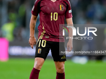 Leonardo Trossard of Belgium during the UEFA Nations League 2024/25 League A Group A2 match between Italy and Belgium at Stadio Olimpico on...