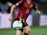 Timothy Castagne of Belgium during the UEFA Nations League 2024/25 League A Group A2 match between Italy and Belgium at Stadio Olimpico on O...