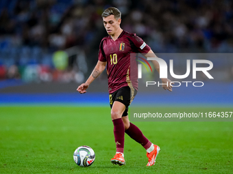 Leonardo Trossard of Belgium during the UEFA Nations League 2024/25 League A Group A2 match between Italy and Belgium at Stadio Olimpico on...