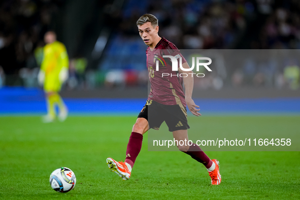 Leonardo Trossard of Belgium during the UEFA Nations League 2024/25 League A Group A2 match between Italy and Belgium at Stadio Olimpico on...