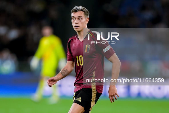 Leonardo Trossard of Belgium during the UEFA Nations League 2024/25 League A Group A2 match between Italy and Belgium at Stadio Olimpico on...