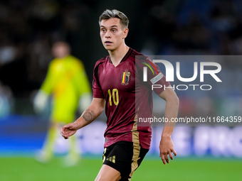 Leonardo Trossard of Belgium during the UEFA Nations League 2024/25 League A Group A2 match between Italy and Belgium at Stadio Olimpico on...