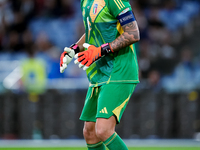 Gianluigi Donnarumma of Italy looks on during the UEFA Nations League 2024/25 League A Group A2 match between Italy and Belgium at Stadio Ol...