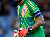 Gianluigi Donnarumma of Italy looks on during the UEFA Nations League 2024/25 League A Group A2 match between Italy and Belgium at Stadio Ol...