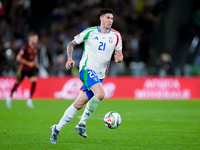 Alessandro Bastoni of Italy during the UEFA Nations League 2024/25 League A Group A2 match between Italy and Belgium at Stadio Olimpico on O...