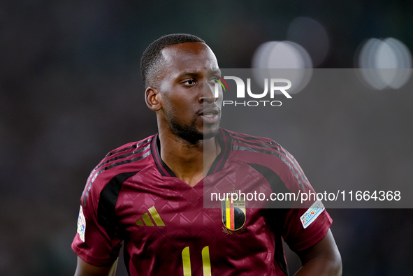 Dodi Lukebakio of Belgium looks on during the UEFA Nations League 2024/25 League A Group A2 match between Italy and Belgium at Stadio Olimpi...