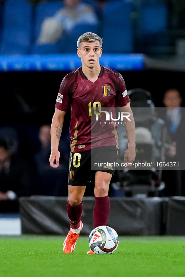 Leonardo Trossard of Belgium during the UEFA Nations League 2024/25 League A Group A2 match between Italy and Belgium at Stadio Olimpico on...