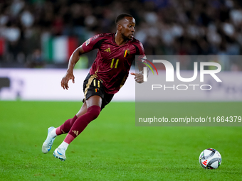 Dodi Lukebakio of Belgium during the UEFA Nations League 2024/25 League A Group A2 match between Italy and Belgium at Stadio Olimpico on Oct...