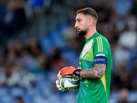 Gianluigi Donnarumma of Italy looks on during the UEFA Nations League 2024/25 League A Group A2 match between Italy and Belgium at Stadio Ol...