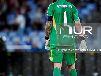 Gianluigi Donnarumma of Italy looks on during the UEFA Nations League 2024/25 League A Group A2 match between Italy and Belgium at Stadio Ol...