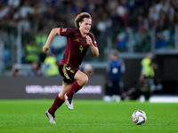 Wout Faes of Belgium during the UEFA Nations League 2024/25 League A Group A2 match between Italy and Belgium at Stadio Olimpico on October...