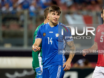 Artur Craciun of Moldova gestures during the UEFA Nations League, League D, Group D2 soccer match between Malta and Moldova at the National...