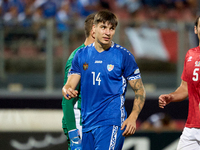 Artur Craciun of Moldova gestures during the UEFA Nations League, League D, Group D2 soccer match between Malta and Moldova at the National...