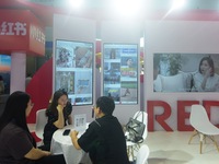 Visitors visit the stand of Little Red Book at an exhibition in Hangzhou, Zhejiang province, China, on September 25, 2024. (