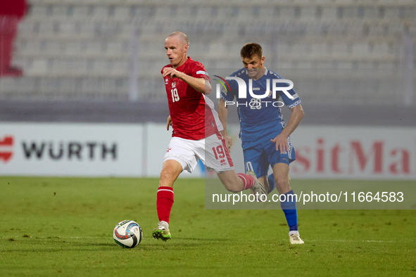 Trent Buhagiar of Malta is in action during the UEFA Nations League, League D, Group D2 soccer match between Malta and Moldova at the Nation...