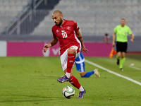 Teddy Teuma of Malta is in action during the UEFA Nations League, League D, Group D2 soccer match between Malta and Moldova at the National...