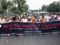 Doctors and citizens shout slogans during a protest march demanding that India's West Bengal state government provide better security measur...