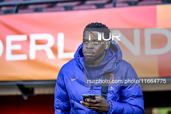 Netherlands player Noah Ohio participates in the match between Netherlands U21 and Sweden U21 at the Goffertstadion for the Qualification EK...