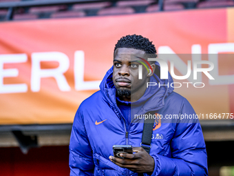 Netherlands player Noah Ohio participates in the match between Netherlands U21 and Sweden U21 at the Goffertstadion for the Qualification EK...