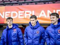 Netherlands players Ruben van Bommel and Youri Regeer participate in the match between Netherlands U21 and Sweden U21 at the Goffertstadion...