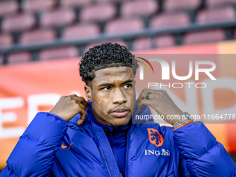 Netherlands player Ryan Flamingo participates in the match between Netherlands U21 and Sweden U21 at the Goffertstadion for the Qualificatio...