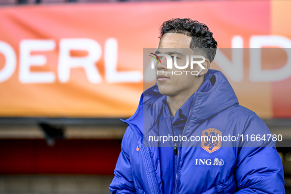 Netherlands player Million Manhoef participates in the match between Netherlands U21 and Sweden U21 at the Goffertstadion for the Qualificat...