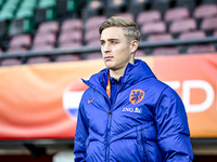 Netherlands player Max Bruns participates in the match between Netherlands U21 and Sweden U21 at the Goffertstadion for the Qualification EK...