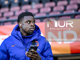 Netherlands player Noah Ohio participates in the match between Netherlands U21 and Sweden U21 at the Goffertstadion for the Qualification EK...