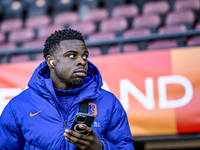 Netherlands player Noah Ohio participates in the match between Netherlands U21 and Sweden U21 at the Goffertstadion for the Qualification EK...